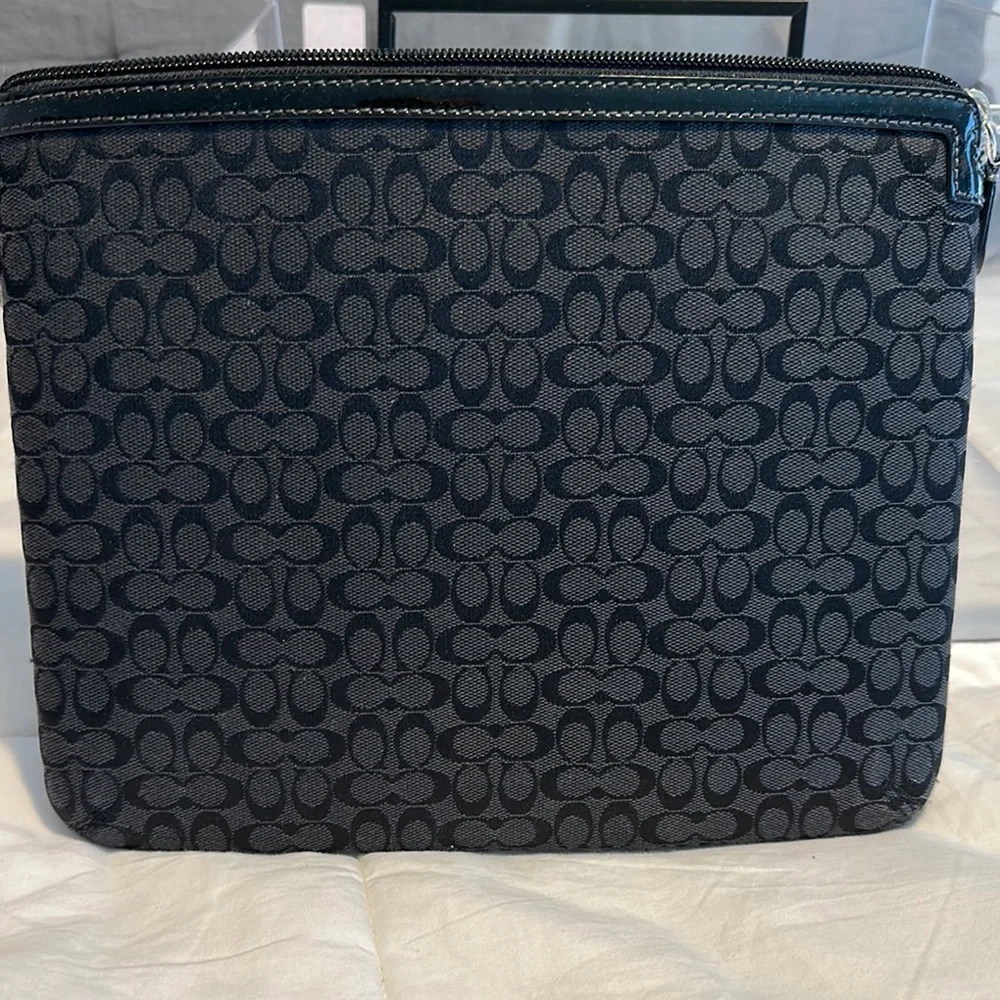 Coach black Patterned tablet Pouch